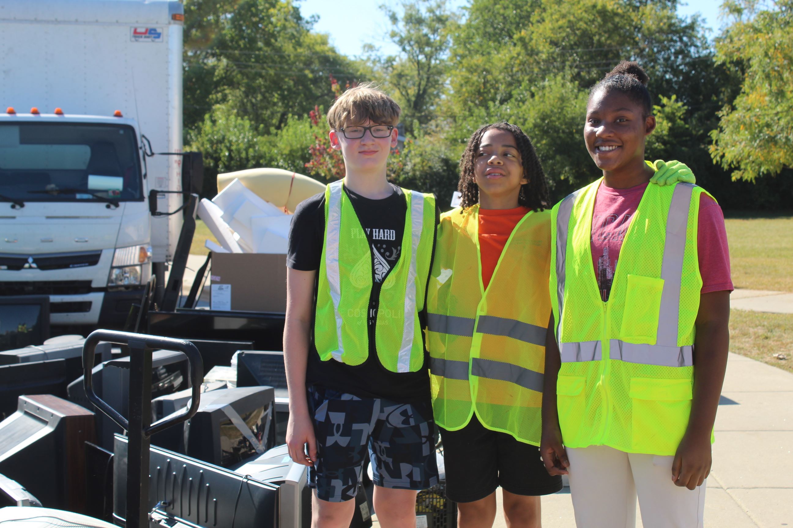 Student-volunteers at Recyclepalooza 2024